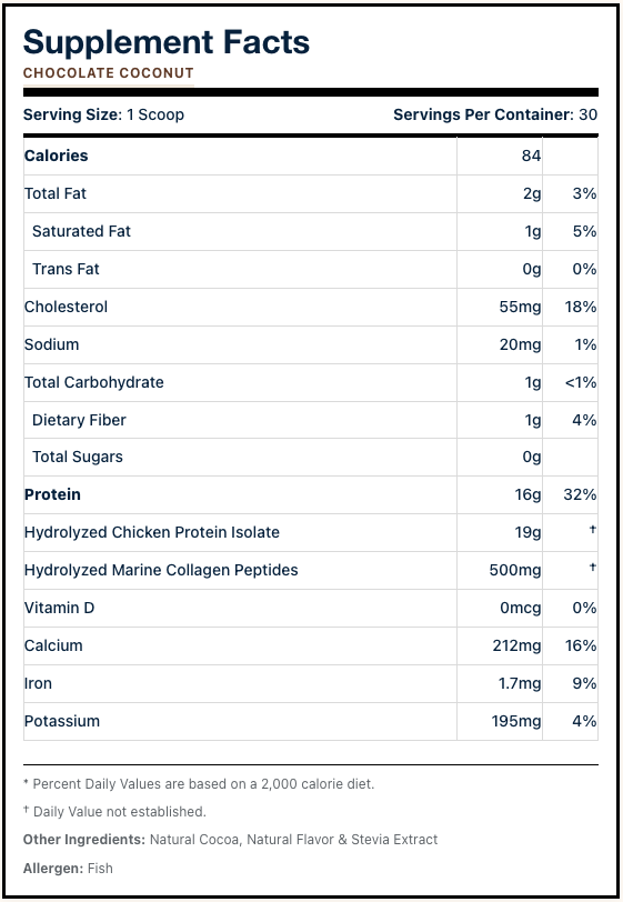 Keto Zone® Chocolate Coconut Collagen Powder - Image 3