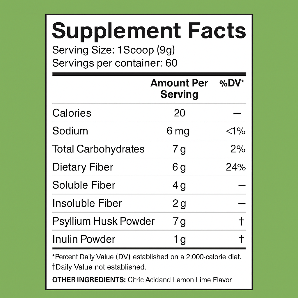 Keto Zone® Fiber (Lemon-Lime Flavor) | 60 Servings - Image 3