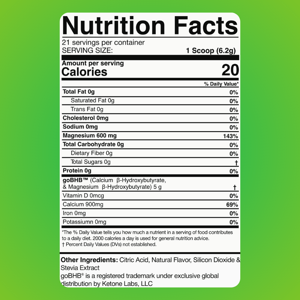 Keto Zone® Instant Ketones Powder (Iced Limeade Flavor) (5gBHB/Scoop) (21 Day Supply) - Image 5