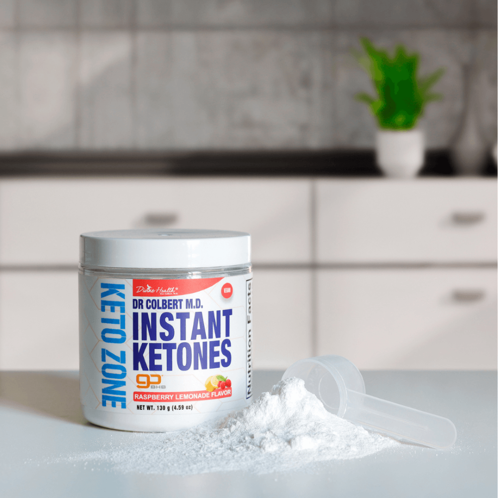 Keto Zone® Instant Ketones Powder (Raspberry Lemonade Flavor) (5gBHB/Scoop) (21 Day Supply) - Image 2