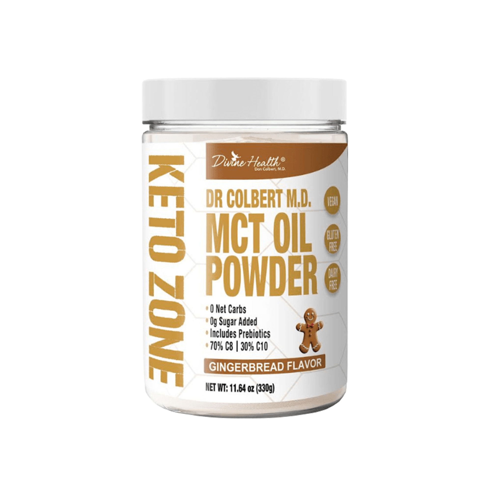 Keto Zone® MCT Oil Powder (Ginger Bread Flavor) (30 Day Supply)